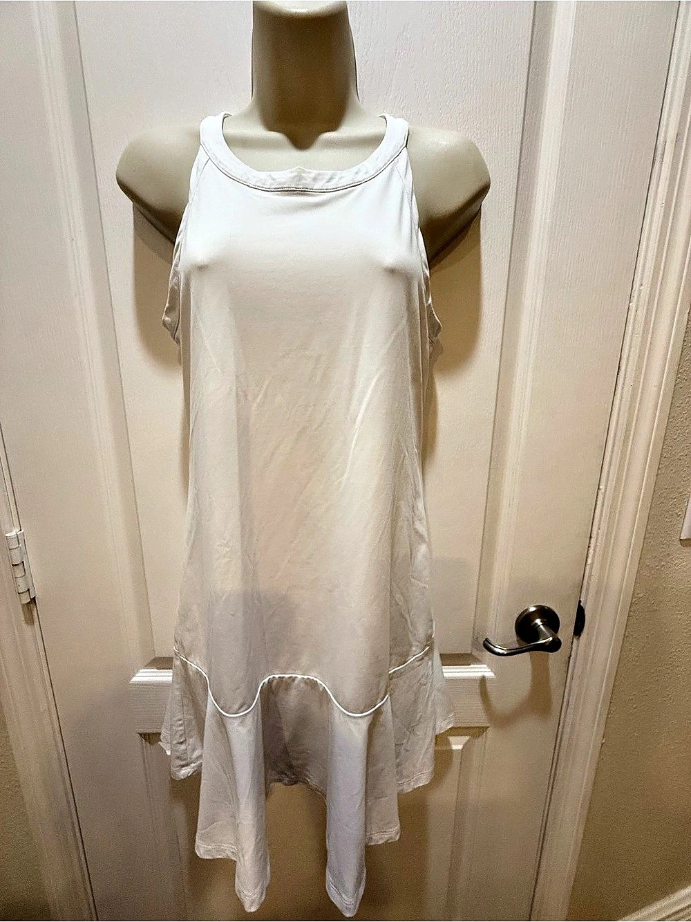 Tommy Bahama Abby Flounce IslandZone Dress White Mini Dress XS like new